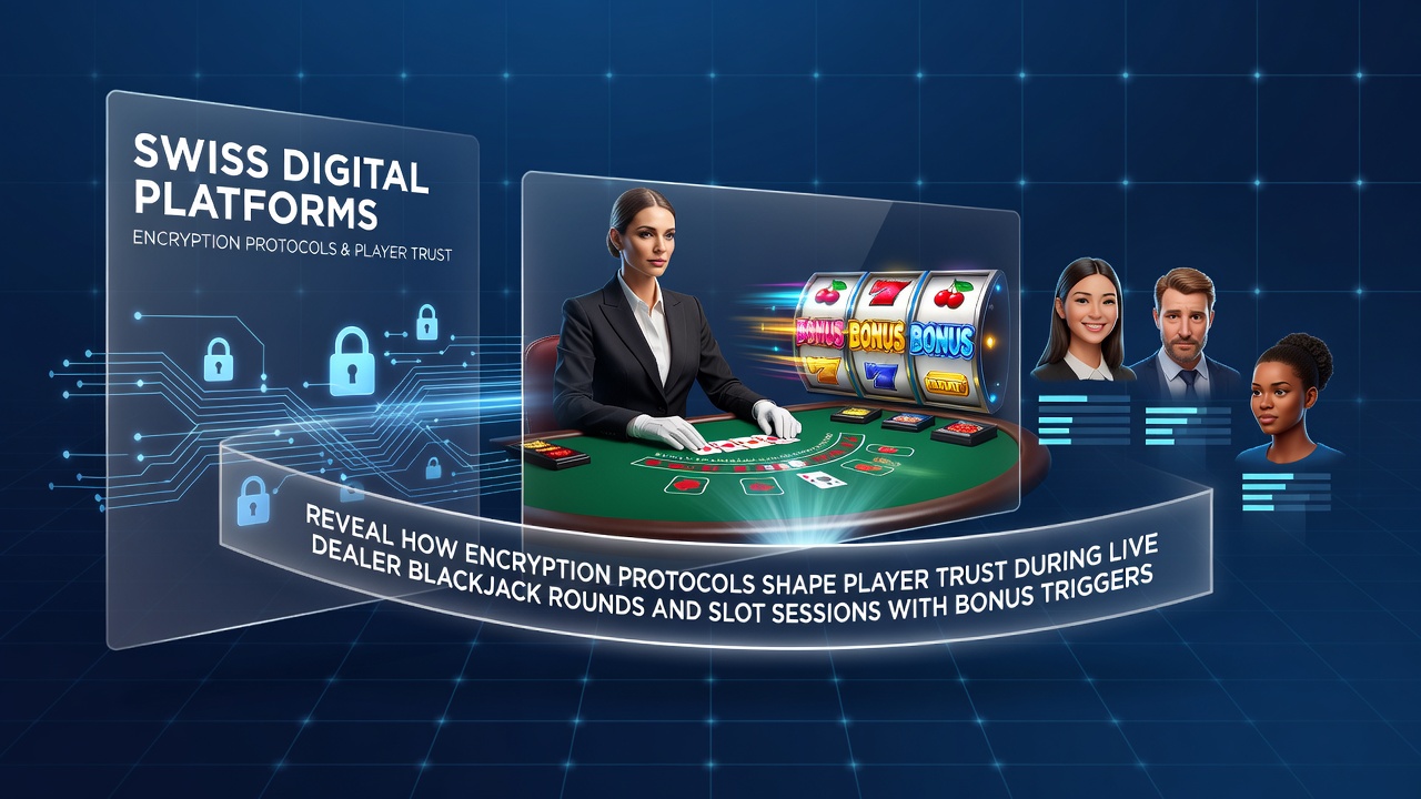 Swiss digital platforms using encryption protocols for secure live dealer blackjack and slot sessions