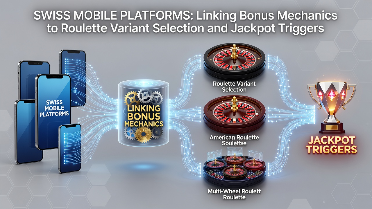 Swiss mobile casino interface showing roulette variants with bonus indicators and jackpot progress bars